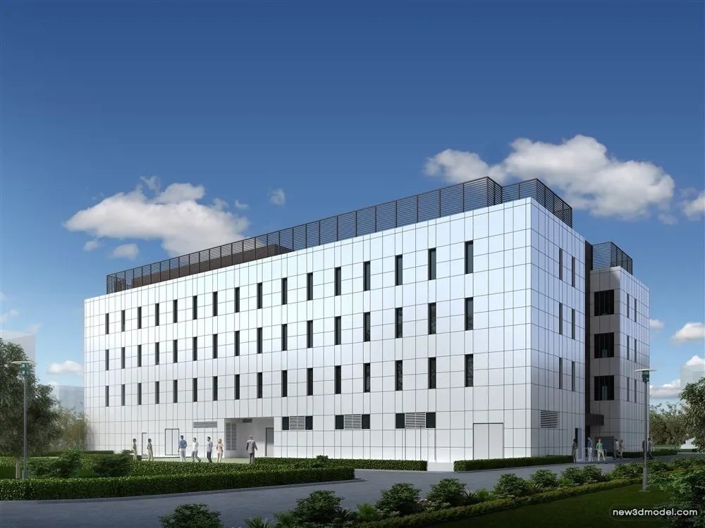 3D Models of Commercial Building – Exterior 3D Scenes – 974 – VRAY