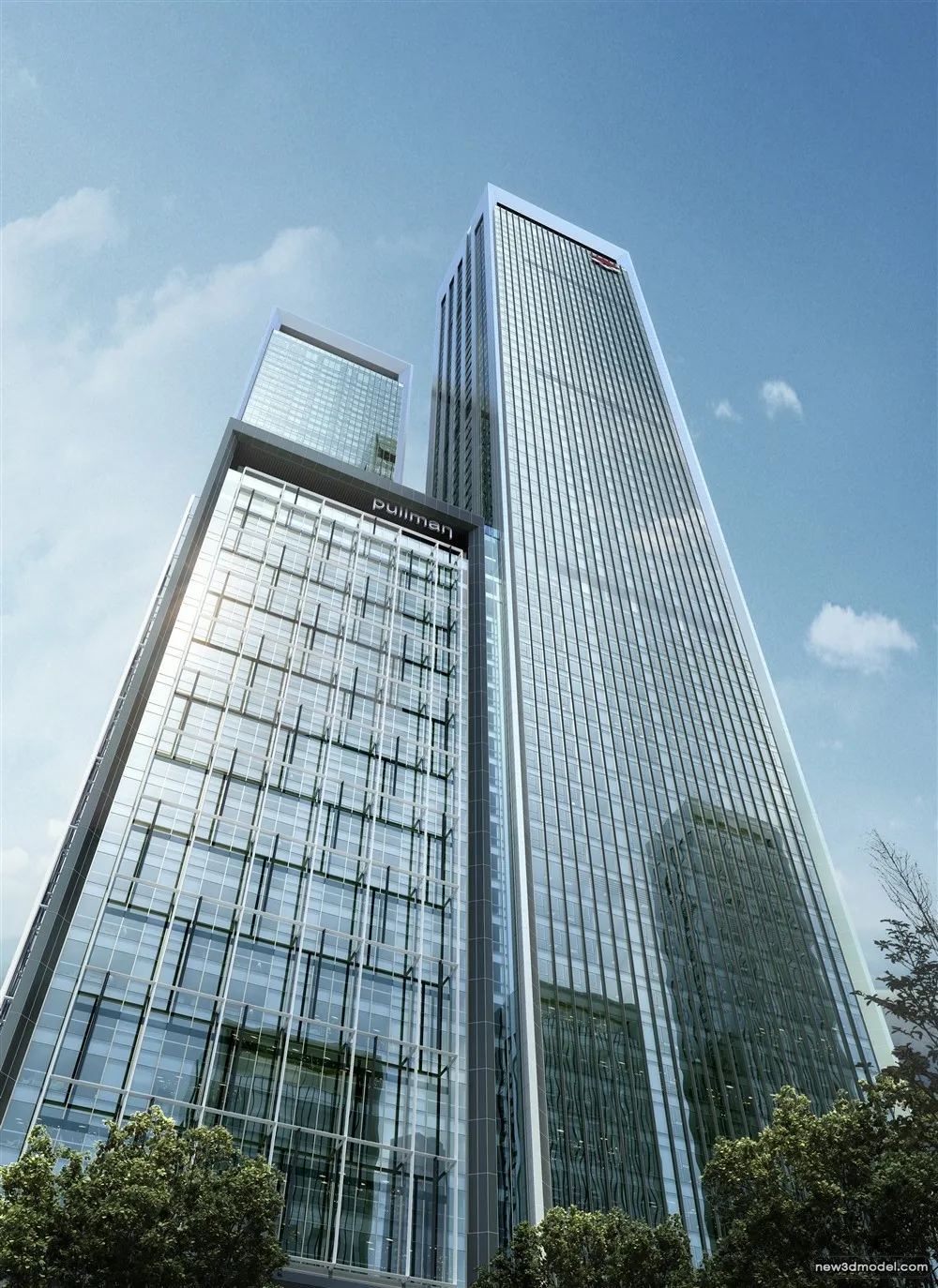 3D Models of Commercial Building – Exterior 3D Scenes – 977 – VRAY