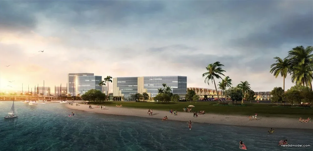 3D Models of Commercial Building – Exterior 3D Scenes – 986 – VRAY