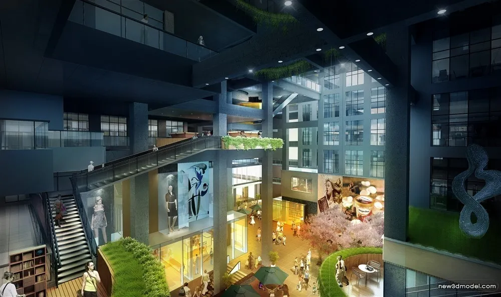 3D Models of Commercial Building – Exterior 3D Scenes – 996 – VRAY