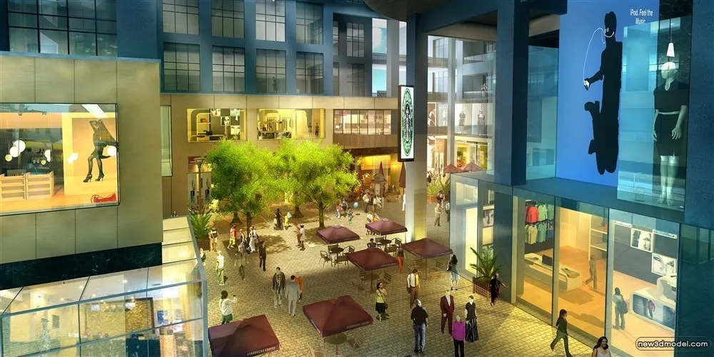 3D Models of Commercial Building – Exterior 3D Scenes – 997 – VRAY