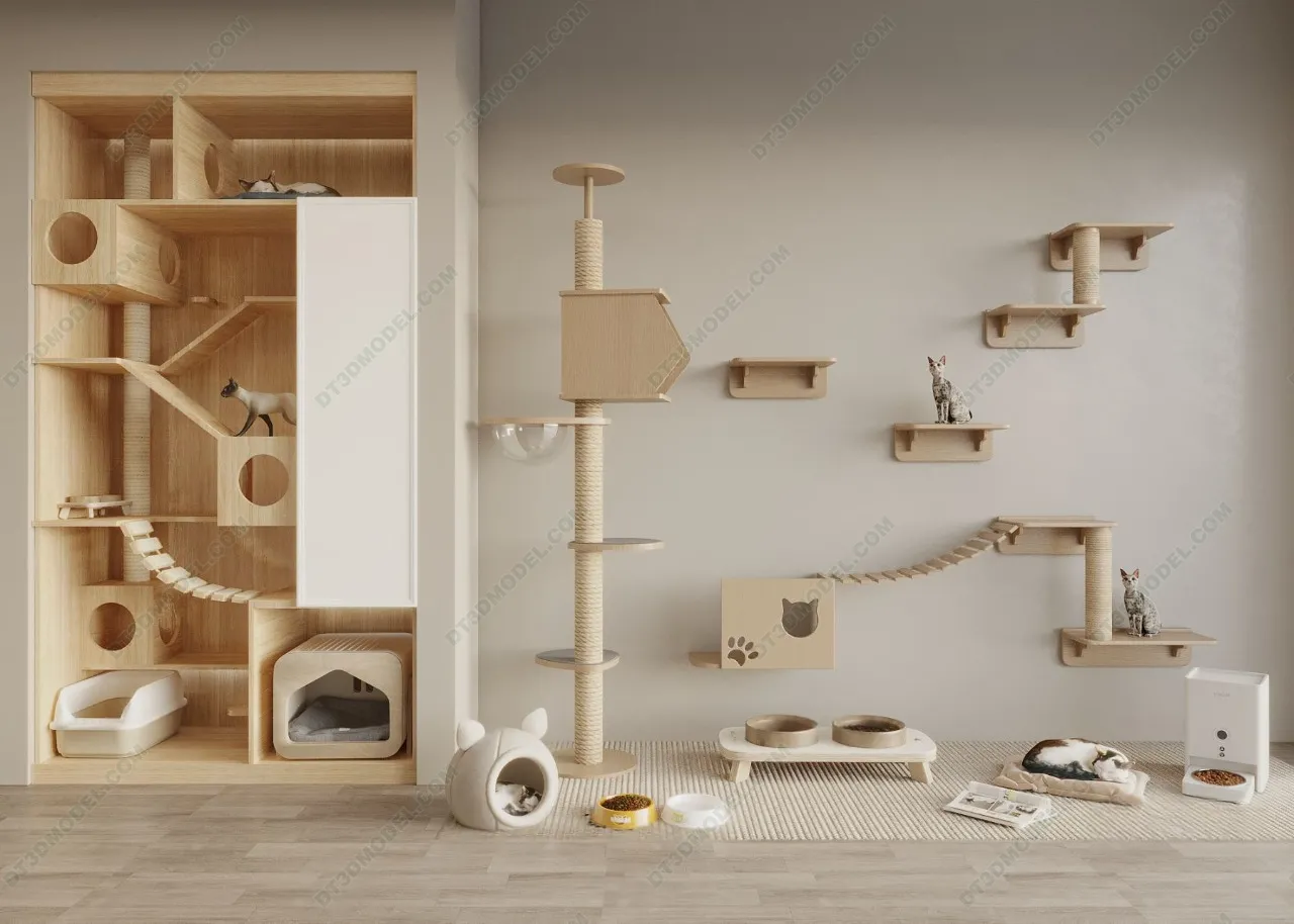 3D Models of Decoration for pet – 005 – VRAY