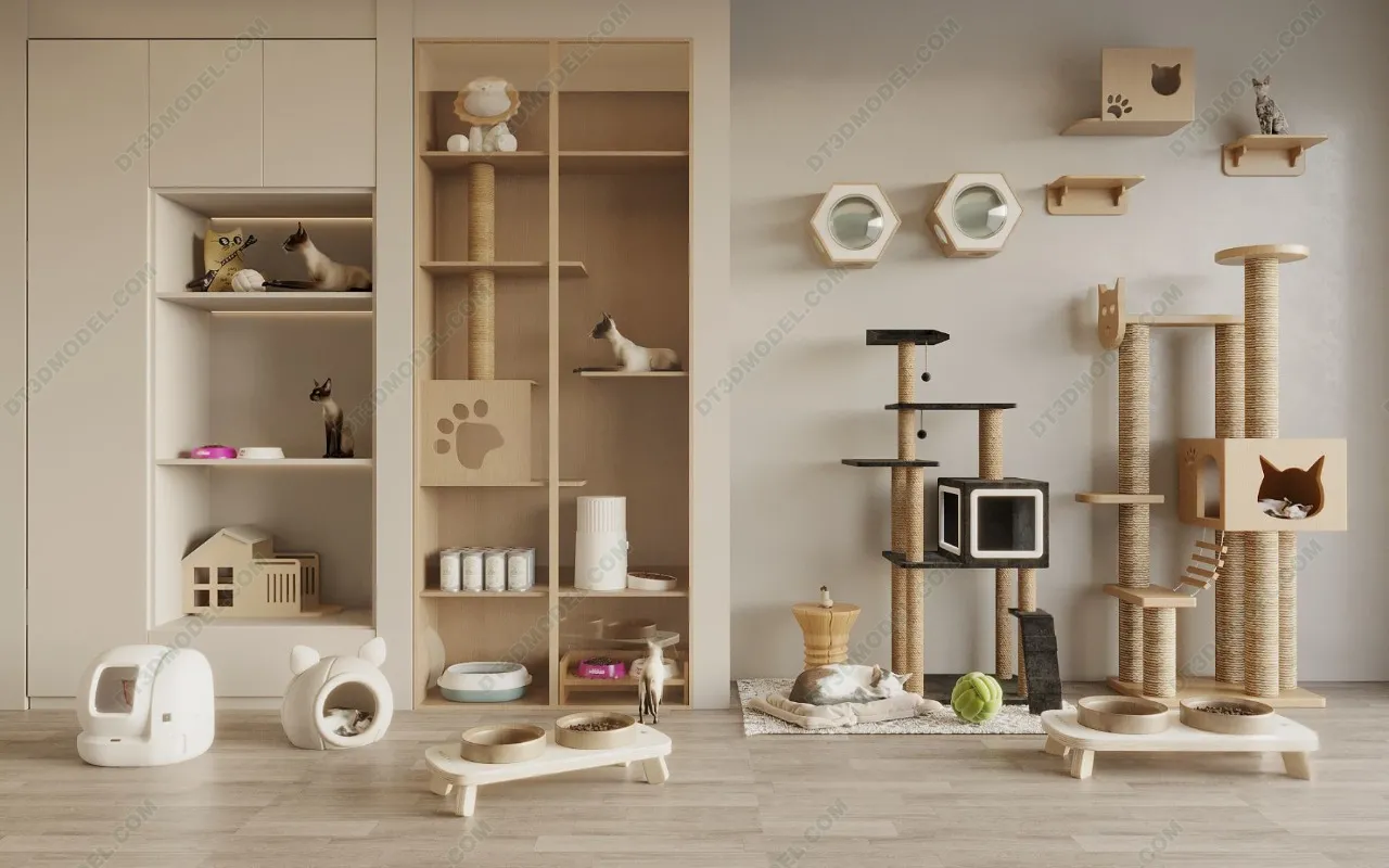 3D Models of Decoration for pet – 007 – VRAY