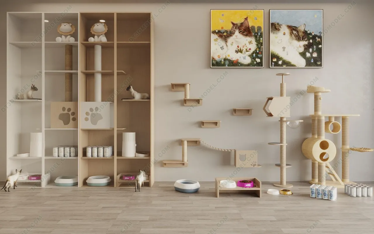 3D Models of Decoration for pet – 008 – VRAY