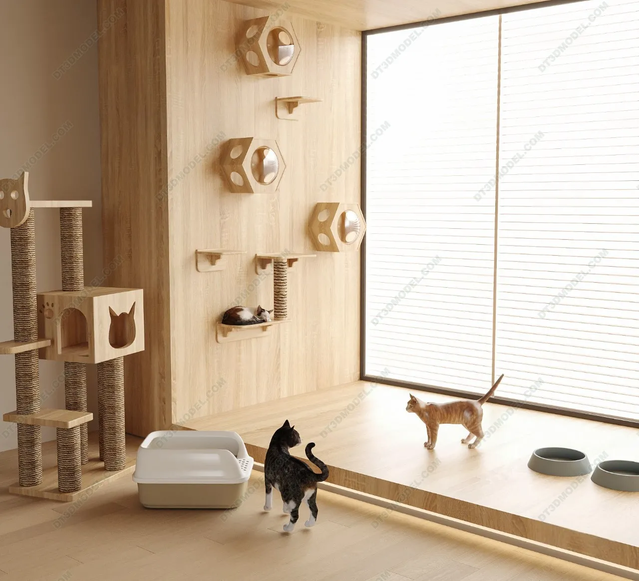 3D Models of Decoration for pet – 012 – VRAY