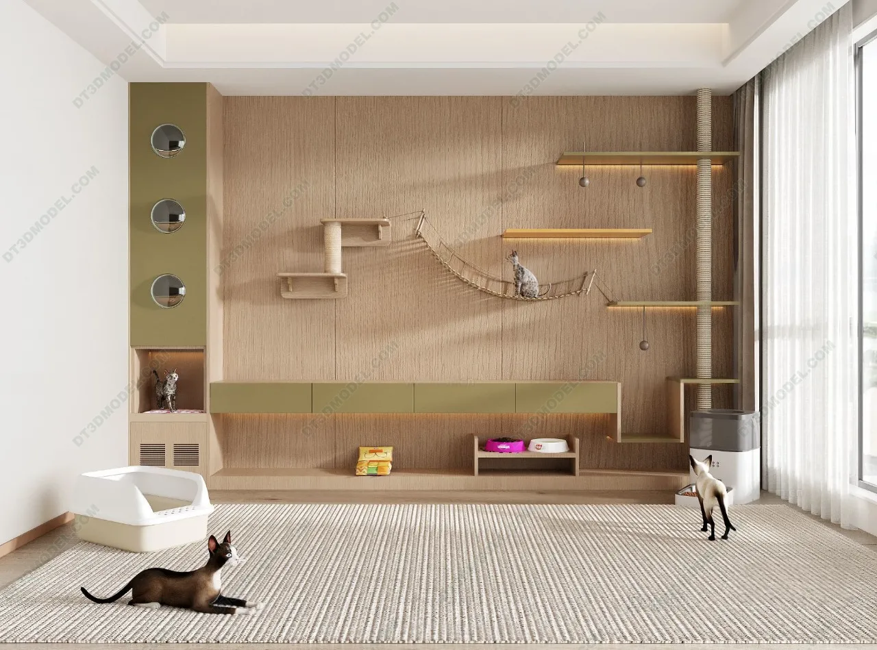 3D Models of Decoration for pet – 025 – VRAY