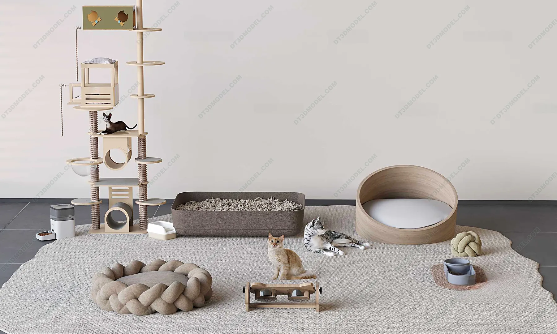 3D Models of Decoration for pet – 046 – VRAY