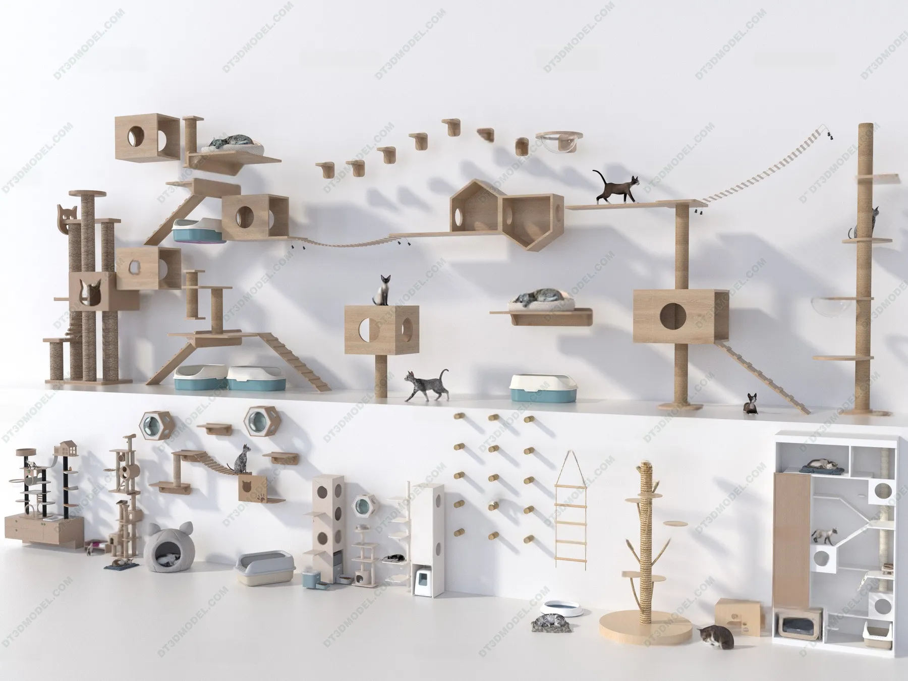 3D Models of Decoration for pet – 055 – VRAY