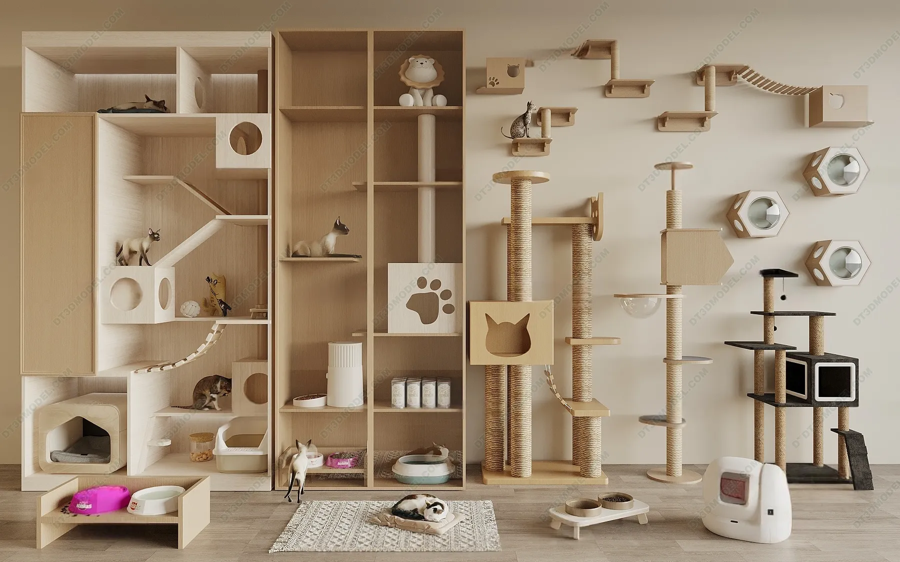 3D Models of Decoration for pet – 057 – VRAY