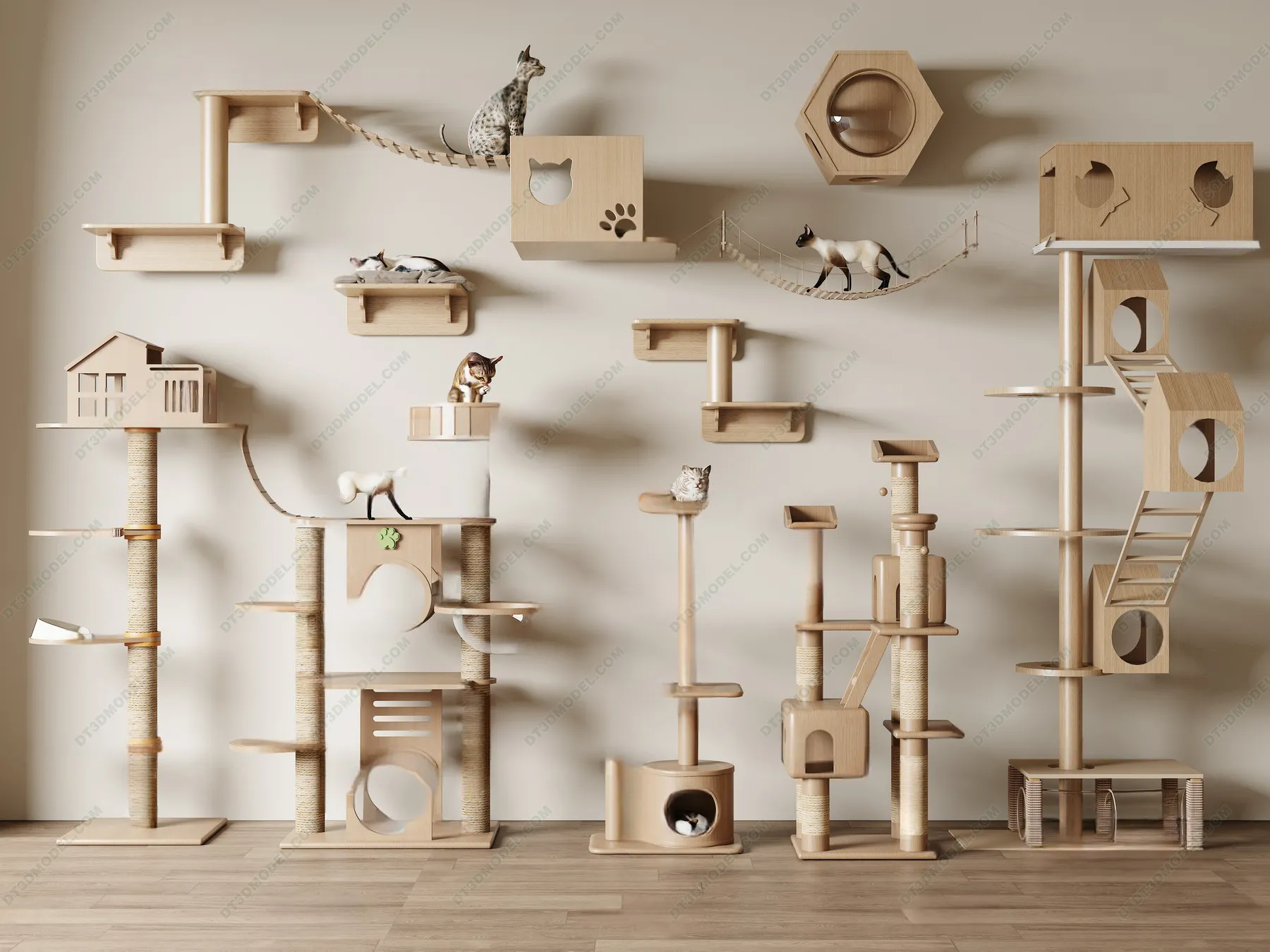 3D Models of Decoration for pet – 058 – VRAY