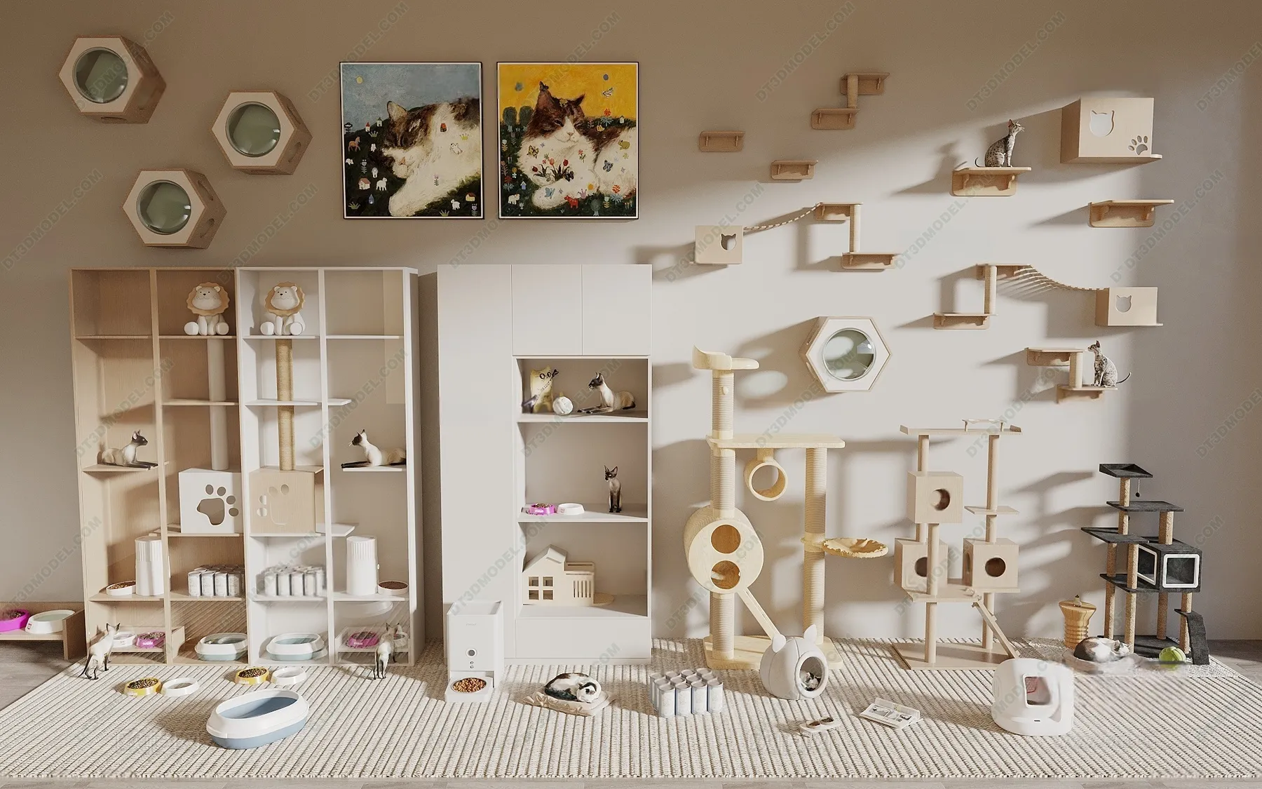 3D Models of Decoration for pet – 077 – VRAY