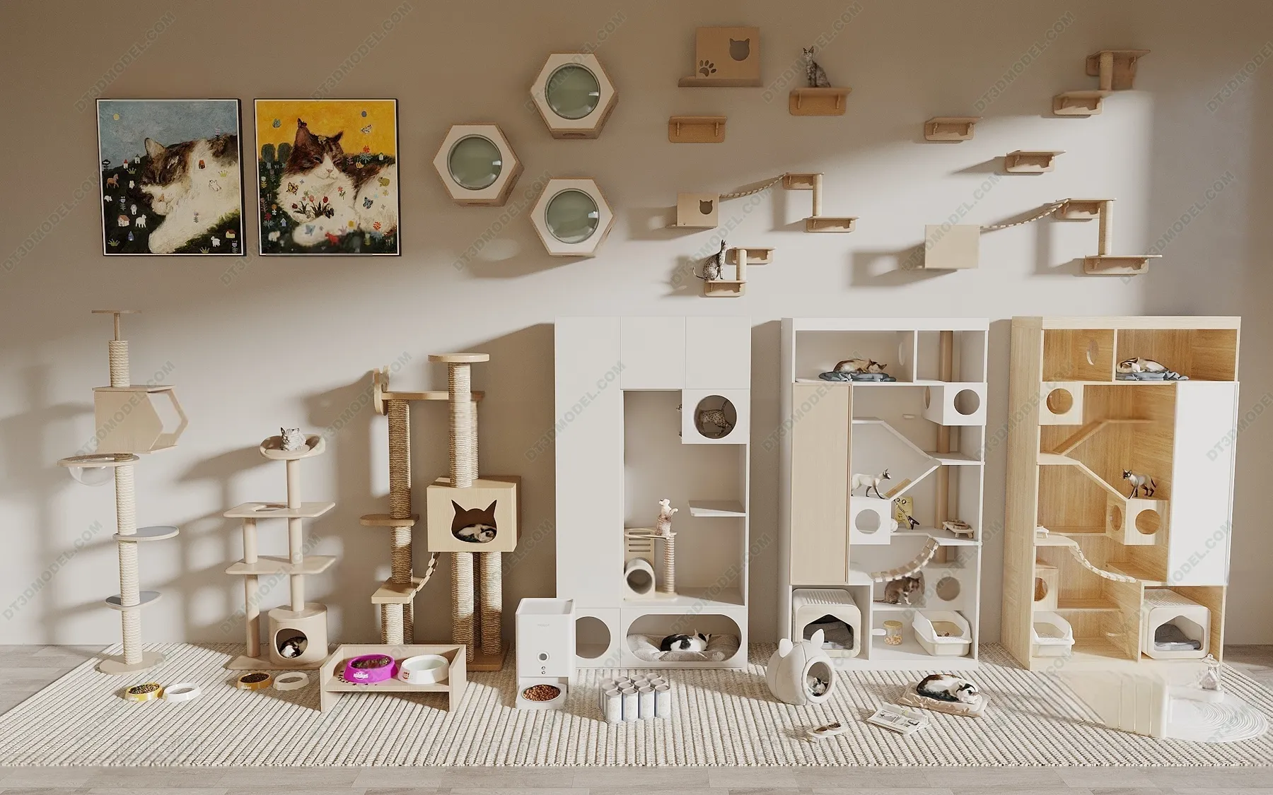 3D Models of Decoration for pet – 078 – VRAY