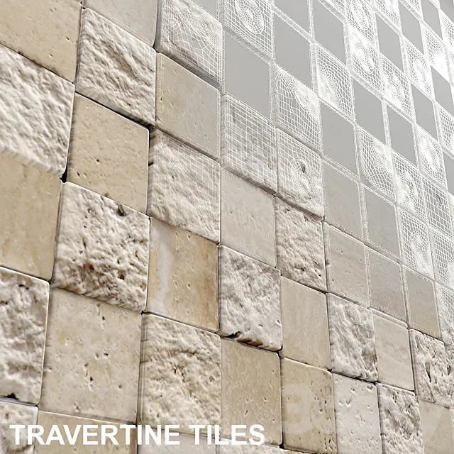 3D mosaic travertine 3DModel 3D mosaic travertine 3DModel