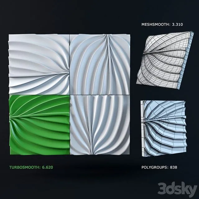 3d panel 08 3D Model