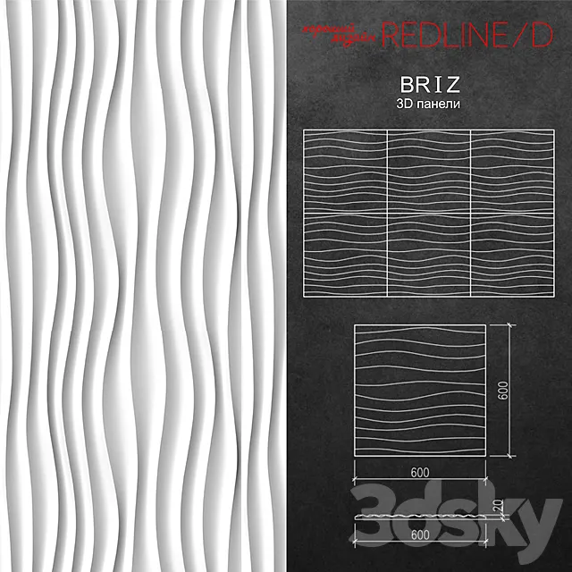 3D panel Briz 3DModel 3D panel Briz 3DModel