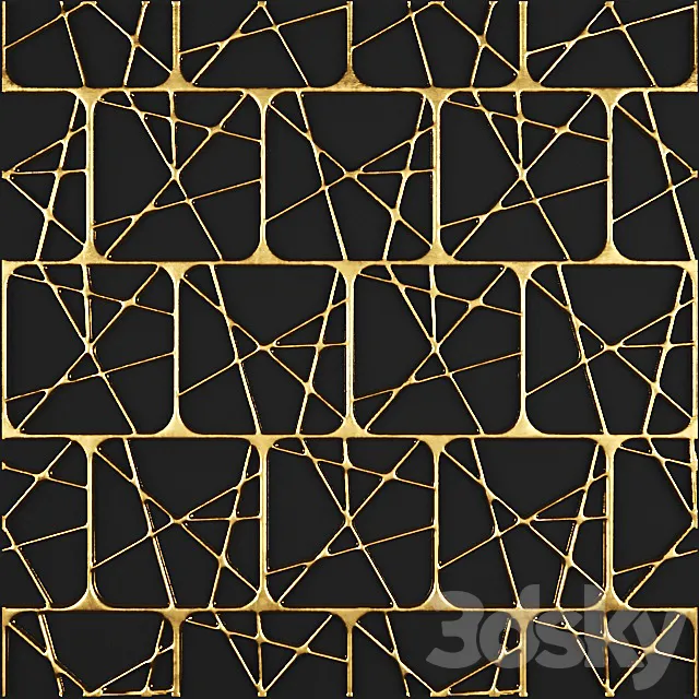 3D panel futurism. 3D Model