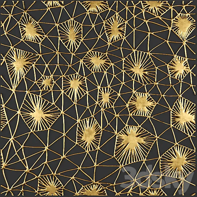 3D panel futurism. 3D Model