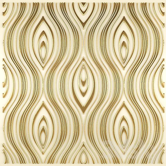 3D panel futurism. 3D Model