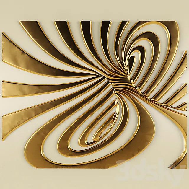 3D panel futurism. 3D Model