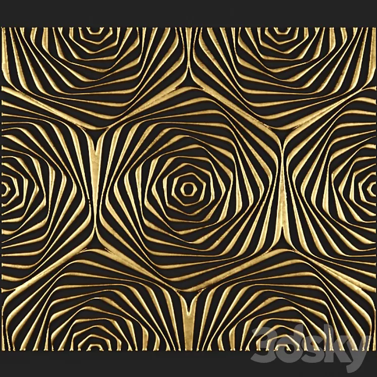 3D panel futurism. 3D Model 3D panel futurism. 3D Model