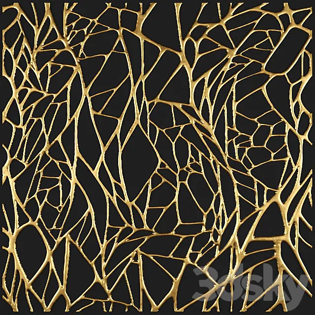 3D panel. futurism. 3DModel