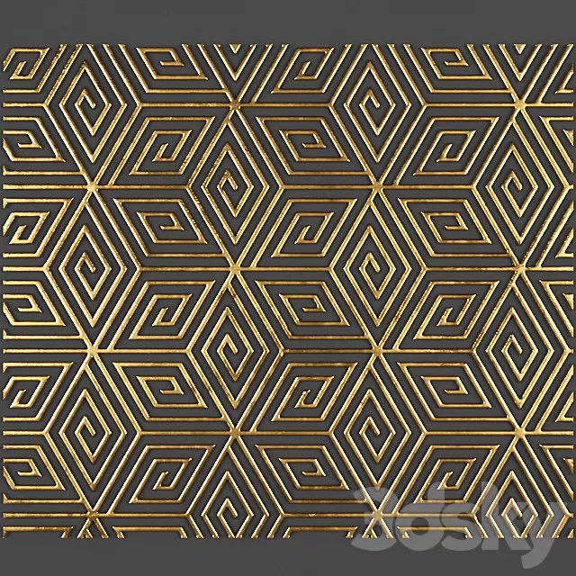 3D panel. futurism. 3DModel