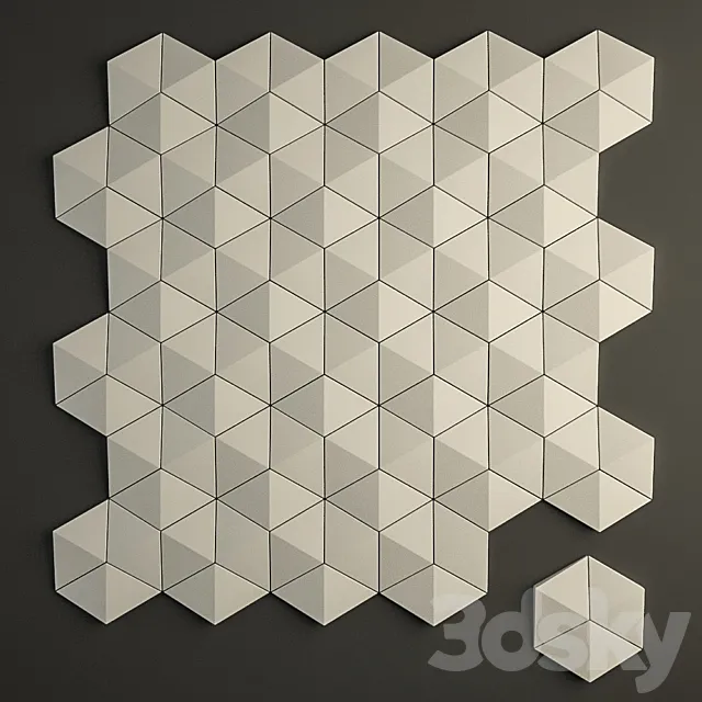 3D Panel Gypsum 3DModel