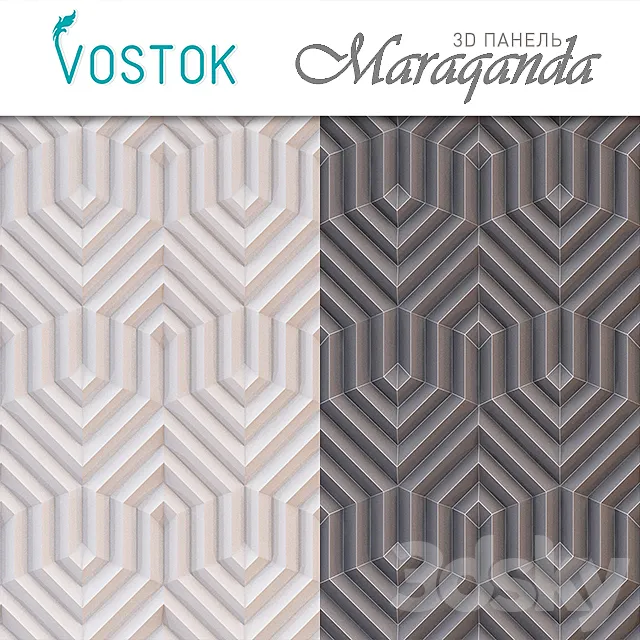 3D panel Marakanda 3D Model 3D panel Marakanda 3D Model