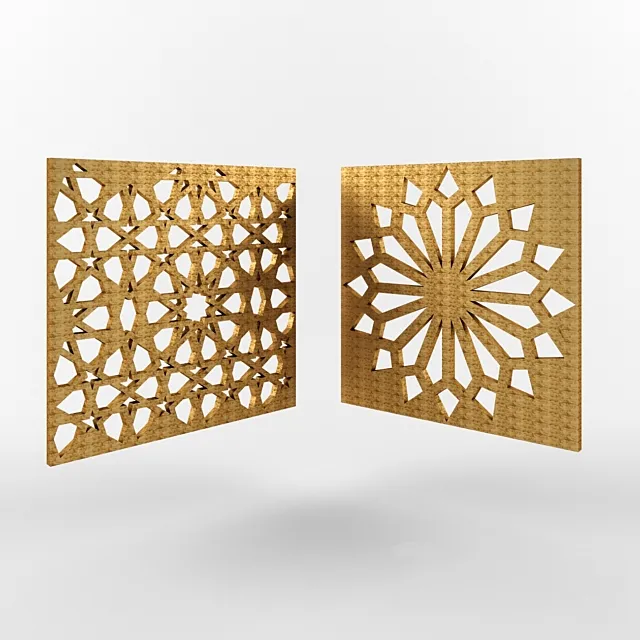 3D panel of Iranian decor 3D Model
