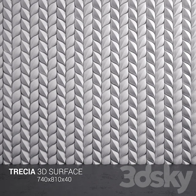 3d panel TRECIA 3DModel 3d panel TRECIA 3DModel