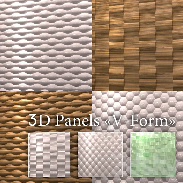 3D Panel V-Form 3D Model 3D Panel V-Form 3D Model