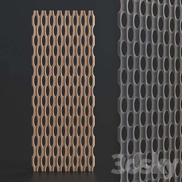 3d panel V-Form bubble2 (plywood) 3D Model 3d panel V-Form bubble2 (plywood) 3D Model