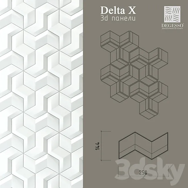 3D Panels Degesso (Delta_x) 3DModel