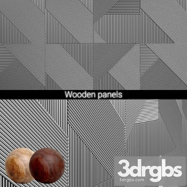 3d panels emmemobili stripes boiserie 3D Model Download