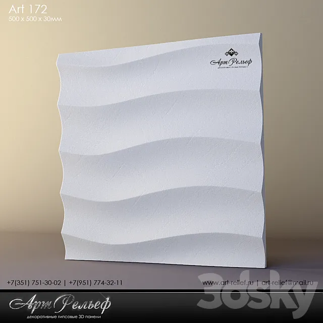 3d plaster panel 172 by Art Relief 3DModel 3d plaster panel 172 by Art Relief 3DModel