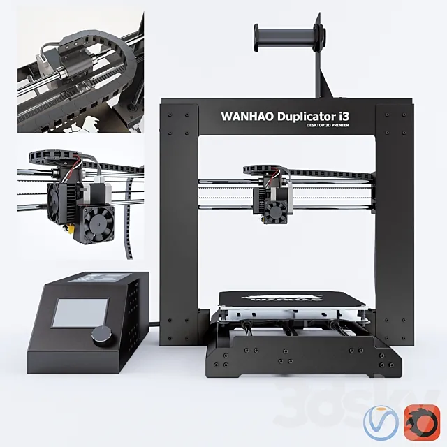3D printer WANHAO DUBLICATOR I3 V 2.1 3DModel 3D printer WANHAO DUBLICATOR I3 V 2.1 3DModel