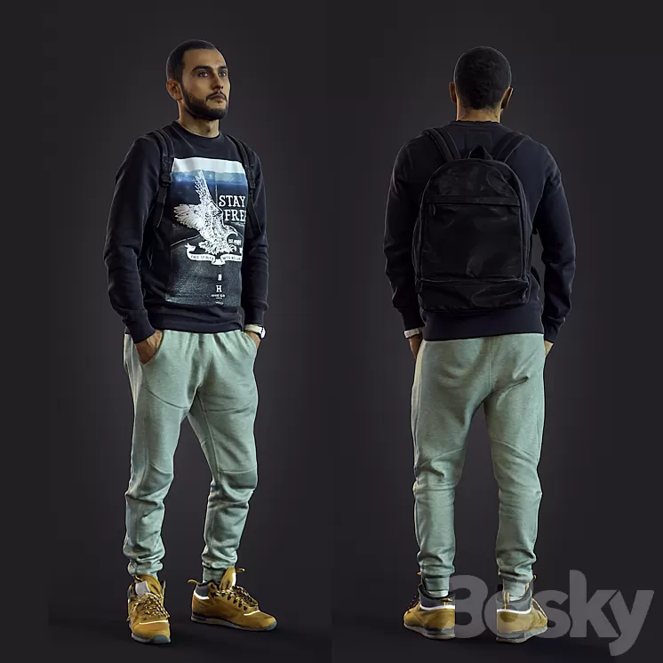 3d scan man 2 3D Model