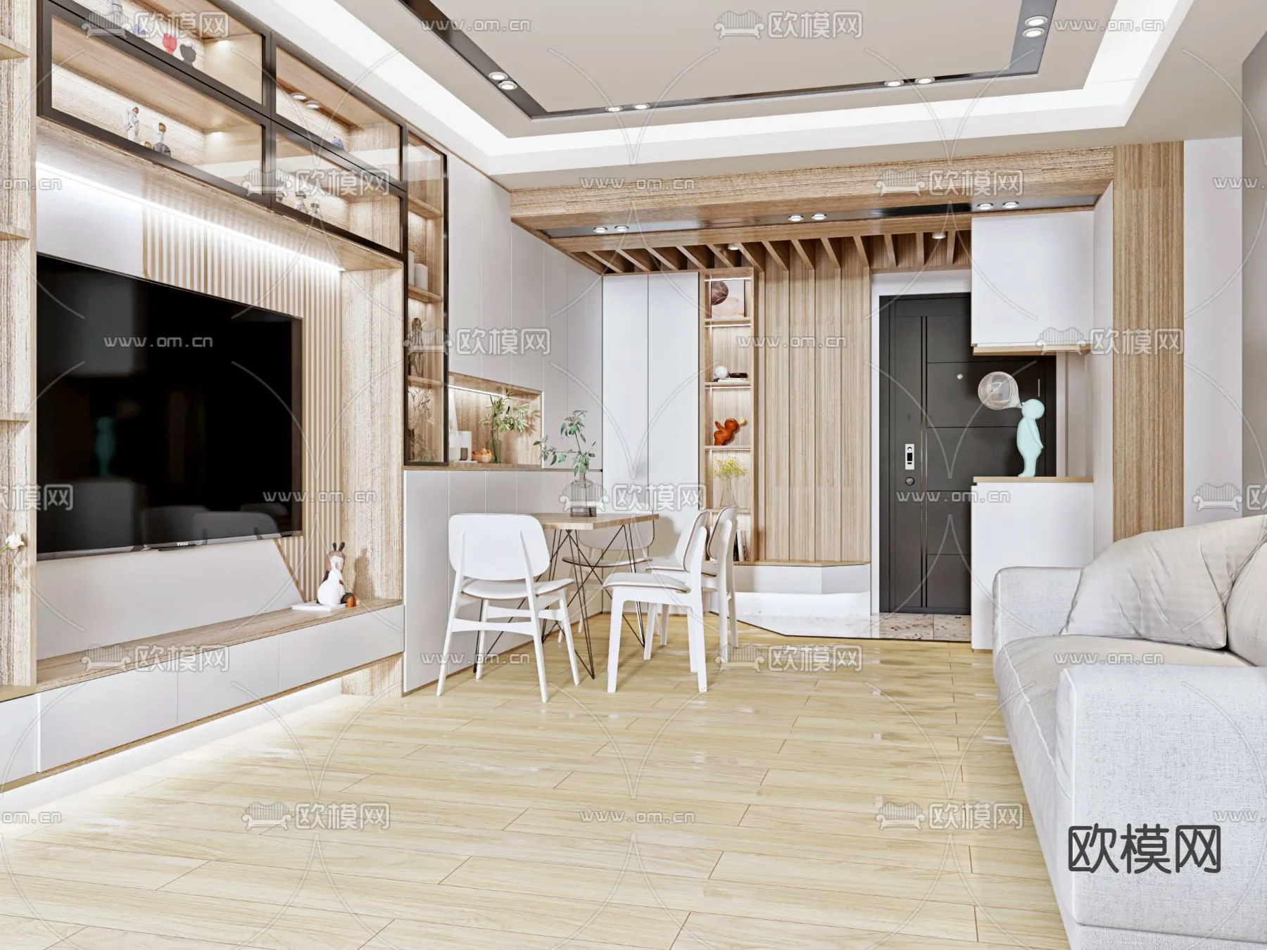 3D SCENES – APARTMENT – CORONA – 3D MODEL – 160