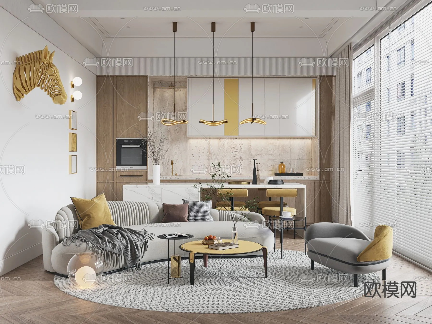 3D SCENES – APARTMENT – CORONA – 3D MODEL – 162