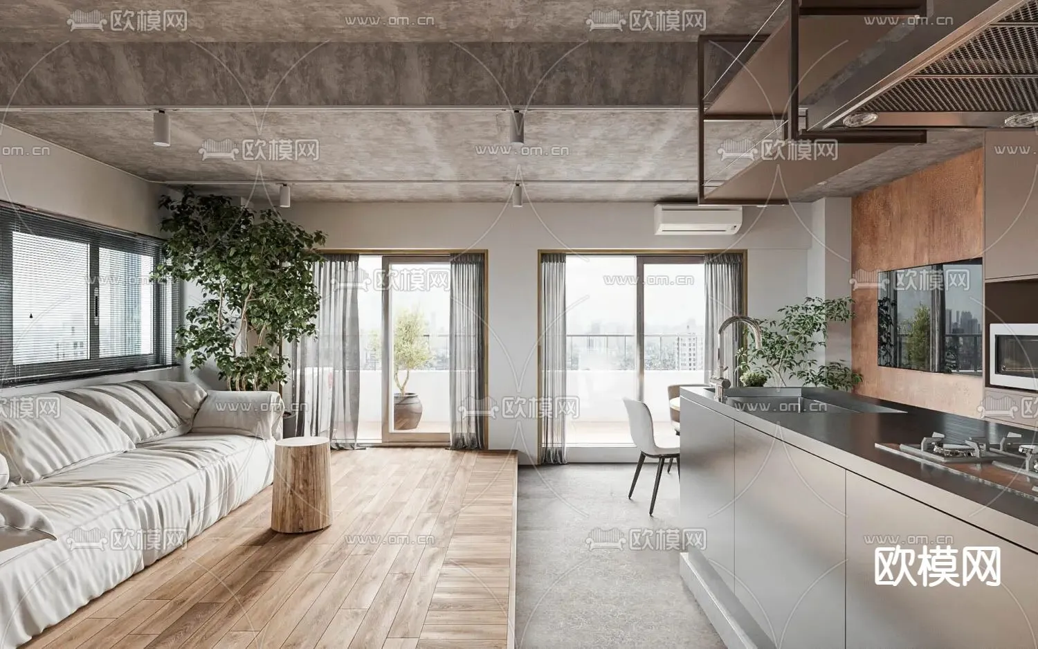 3D SCENES – APARTMENT – CORONA – 3D MODEL – 167