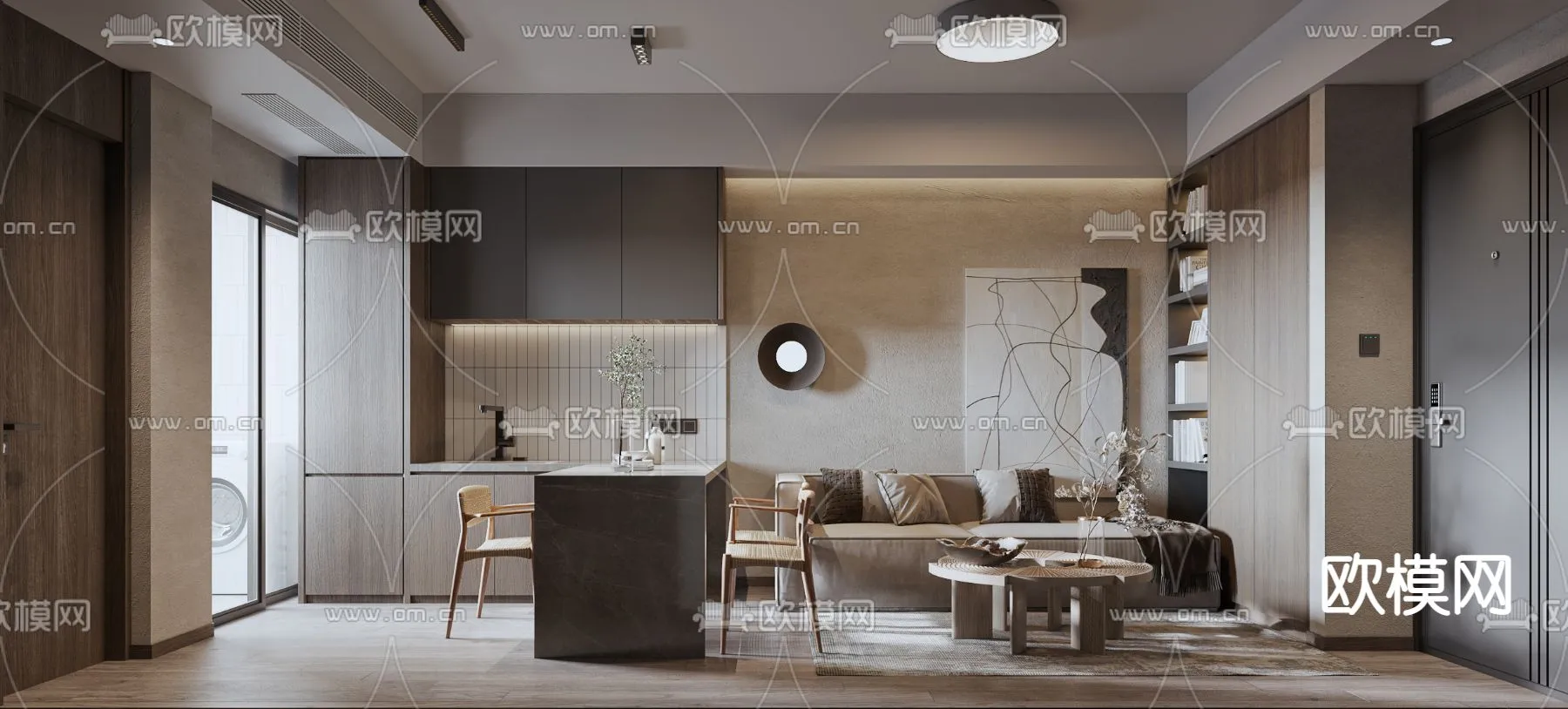 3D SCENES – APARTMENT – CORONA – 3D MODEL – 177