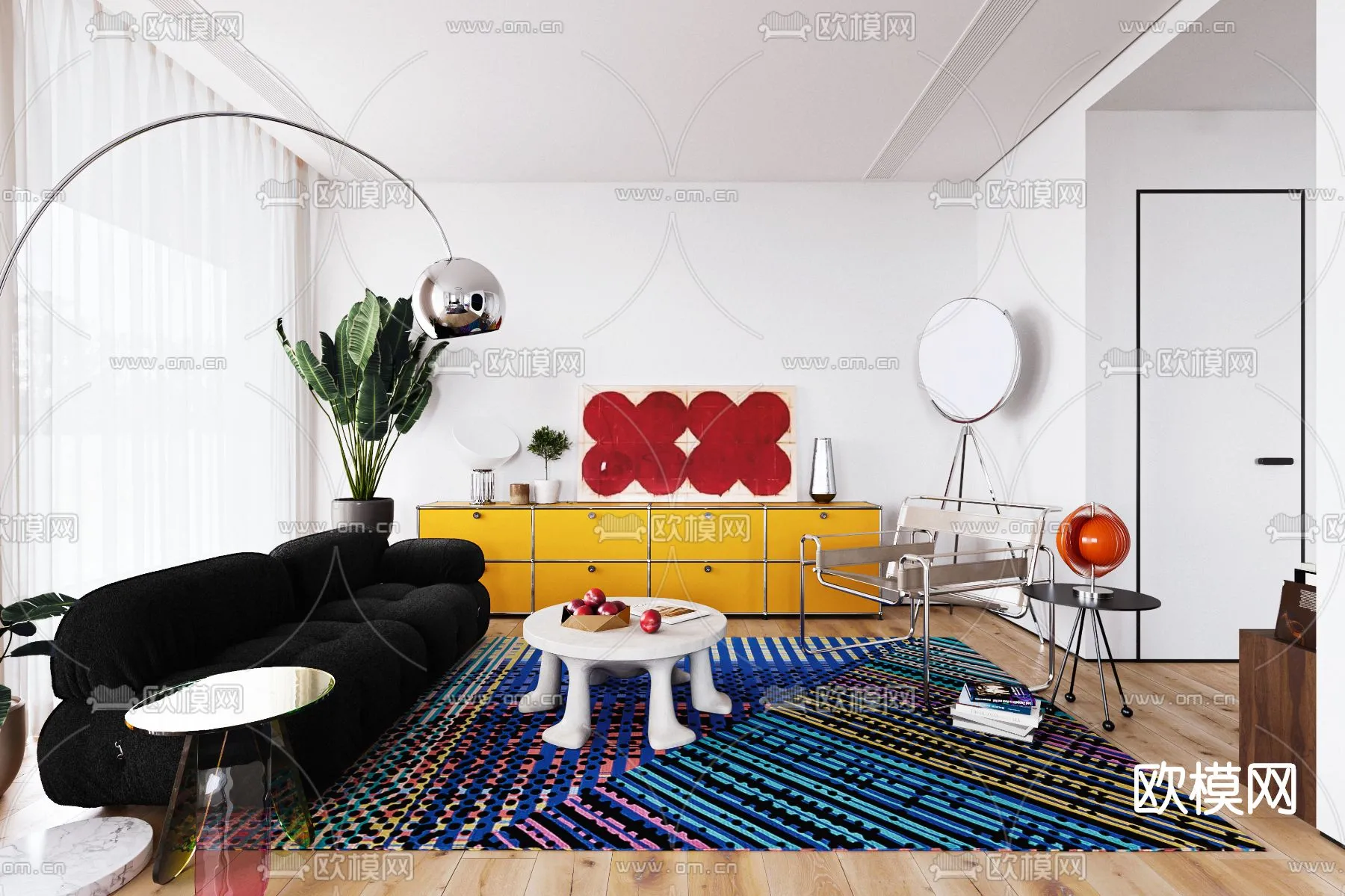 3D SCENES – APARTMENT – CORONA – 3D MODEL – 187