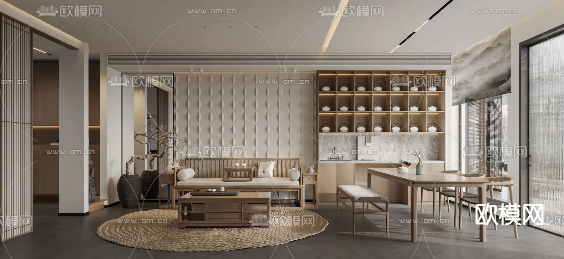 3D SCENES – APARTMENT – CORONA – 3D MODEL – 190