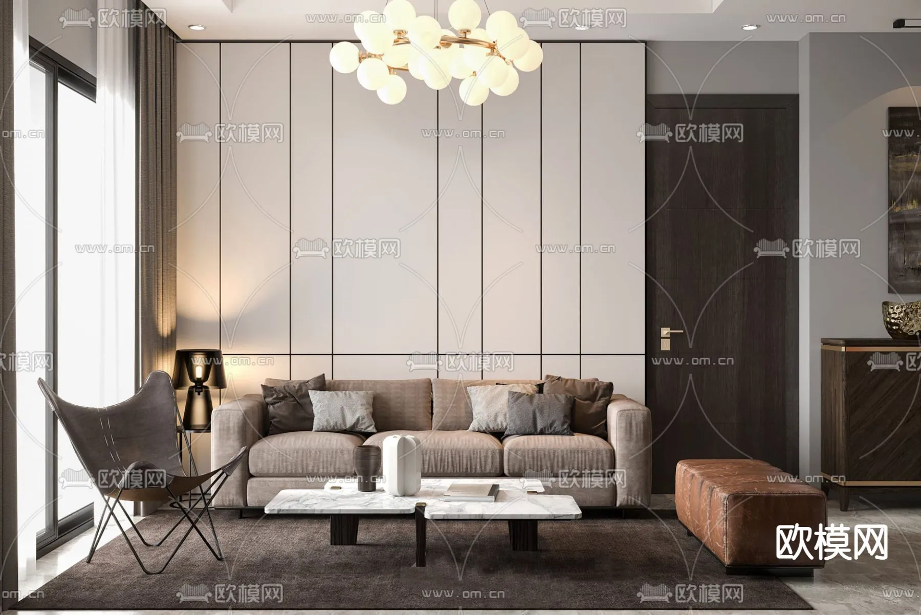 3D SCENES – APARTMENT – CORONA – 3D MODEL – 195
