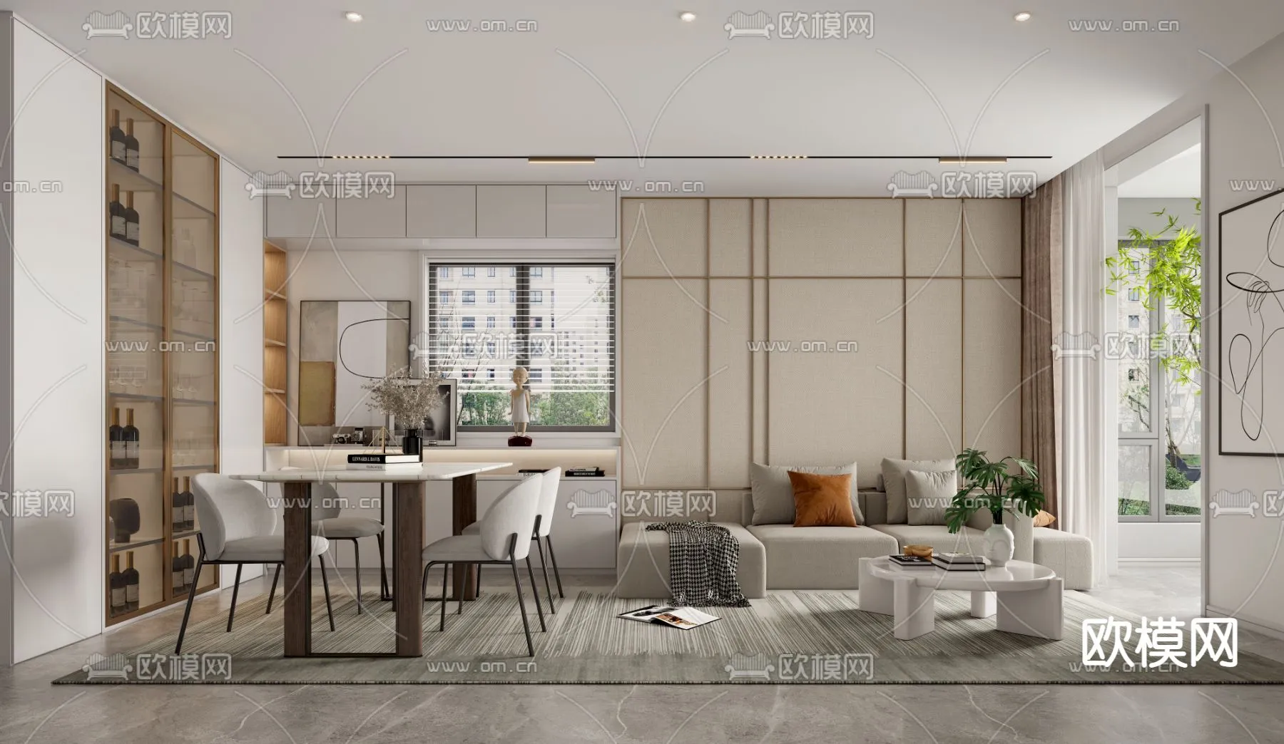 3D SCENES – APARTMENT – CORONA – 3D MODEL – 204