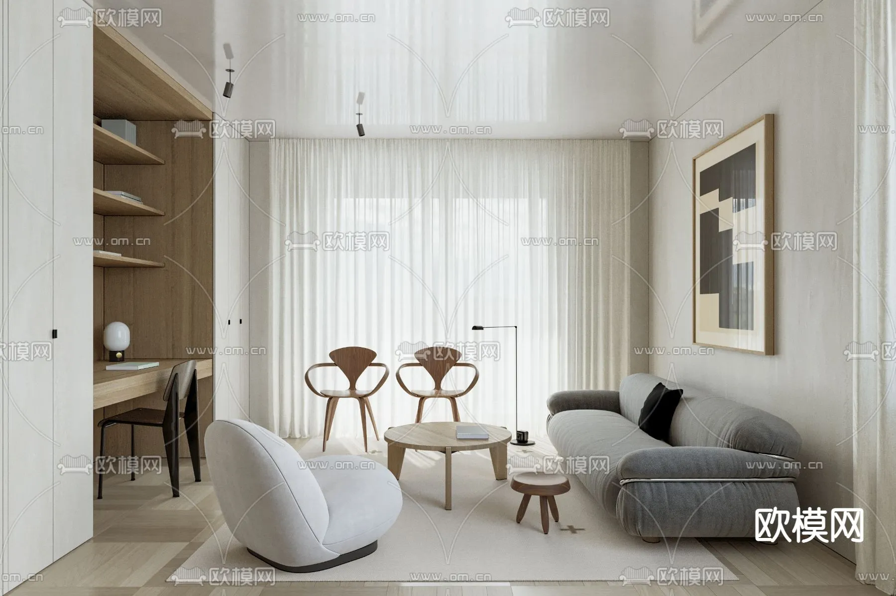 3D SCENES – APARTMENT – CORONA – 3D MODEL – 211