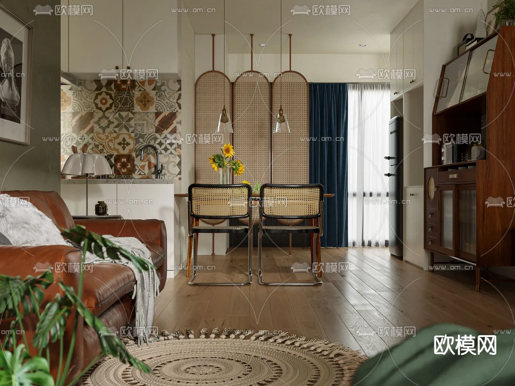 3D SCENES – APARTMENT – CORONA – 3D MODEL – 212