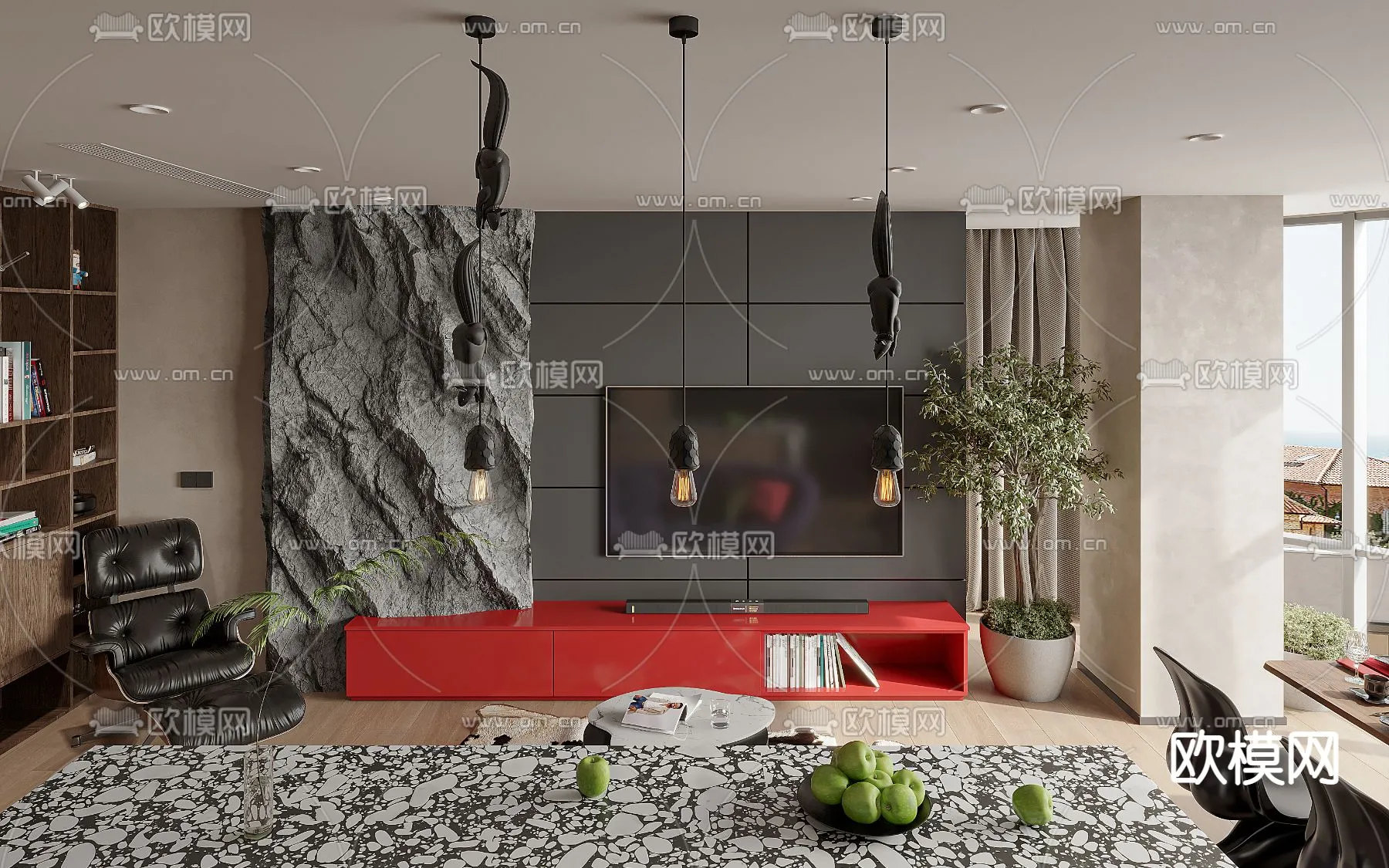 3D SCENES – APARTMENT – CORONA – 3D MODEL – 214