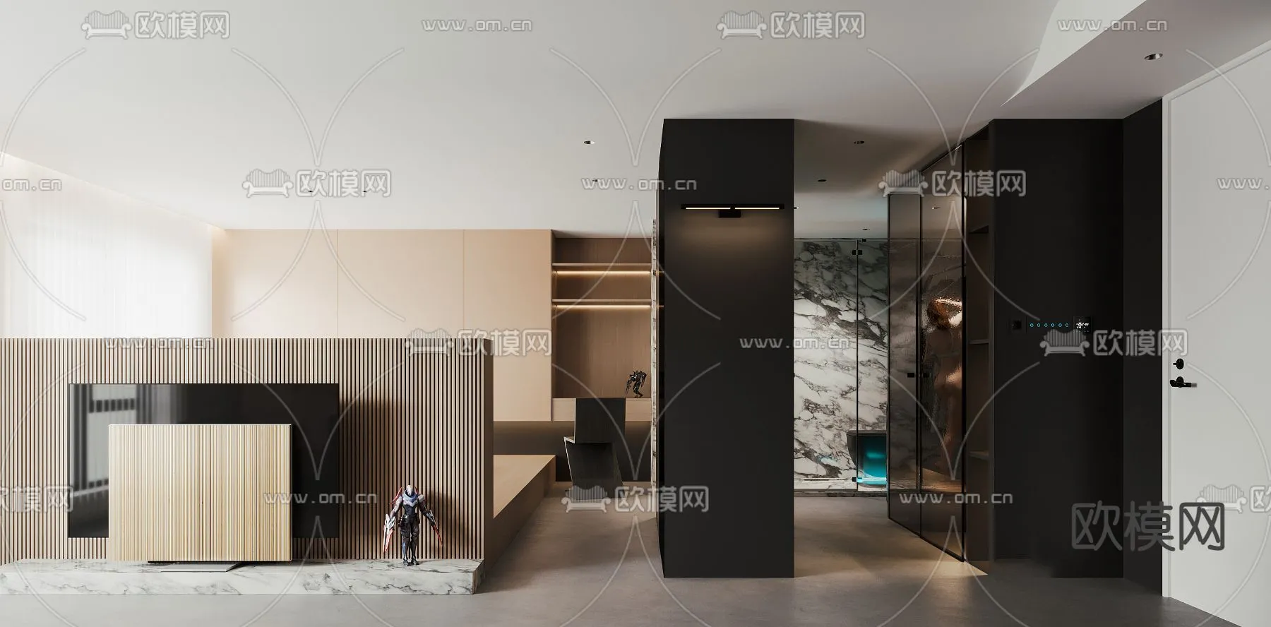 3D SCENES – APARTMENT – CORONA – 3D MODEL – 222