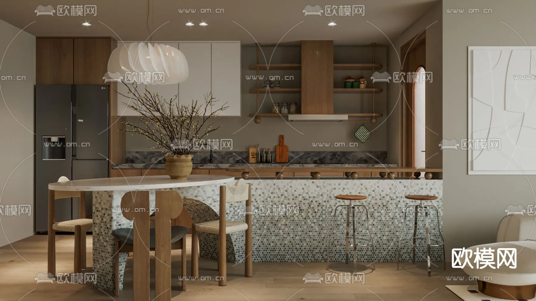 3D SCENES – APARTMENT – CORONA – 3D MODEL – 226